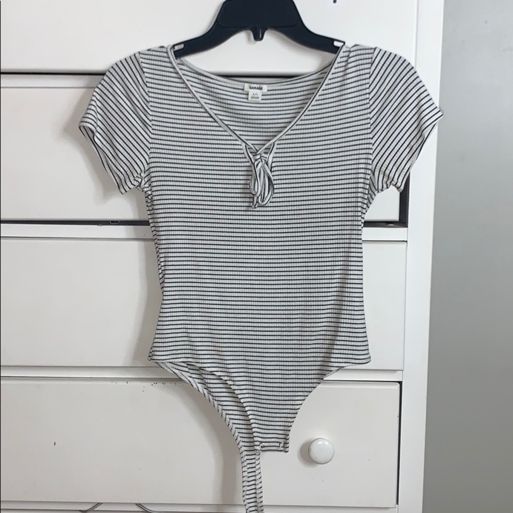 Striped bodysuit